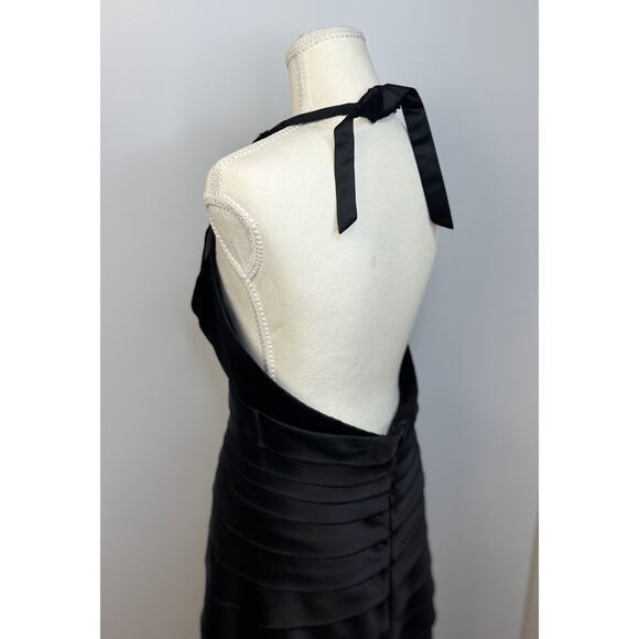 BCBGMAXAZRIA T Bandage Halter Bandage Dress VTG Women’s 10 Tiered Y2K 2000s Club - Picture 6 of 16